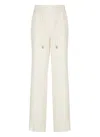 Peserico Drawstring Casual Pants In Beige