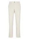 Peserico Chino Trousers In Stretch Cotton Gabardine In Beige