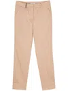 Peserico 4718 Tailored Trousers In Beige