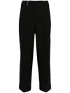 Peserico Tailored Trousers With Elegant Fit And High-quality Fabric In Black
