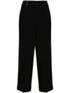 Peserico Tailored Trousers With Elegant Fit And High-quality Fabric In Black