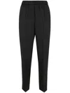 Peserico Striped Detail Tailored Trousers In Black
