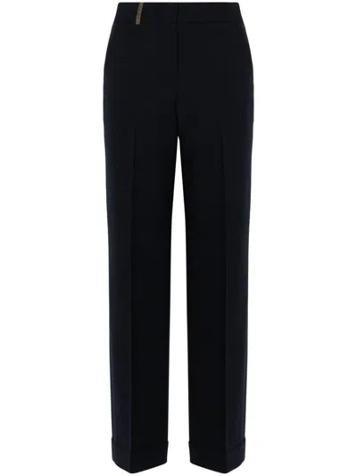 Peserico Trousers In Blue