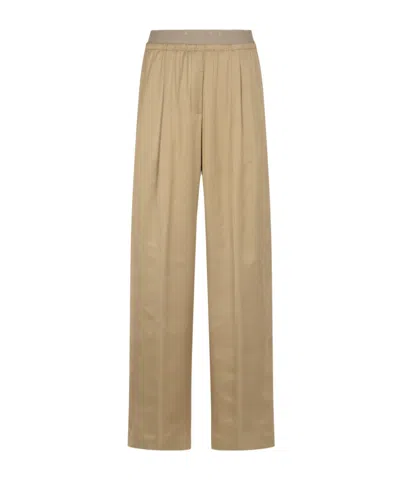 Peserico Trousers In Brown