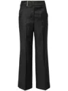 Peserico Flannel Lurex Trousers Back Pockets In Graphite