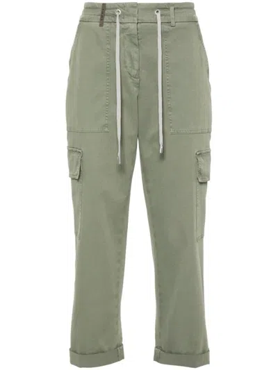 Peserico Trousers In Green