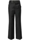 Peserico Flannel Lurex Trousers Back Pockets In Grey