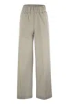 Peserico Trousers In Lightweight Technical Cotton Canvas
