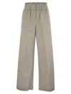 Peserico Trousers In Lightweight Technical Cotton Canvas