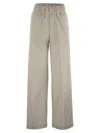 Peserico Trousers In Lightweight Technical Cotton Canvas