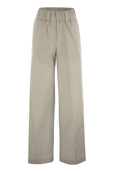 PESERICO PESERICO TROUSERS IN LIGHTWEIGHT TECHNICAL COTTON CANVAS