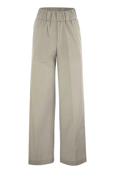 PESERICO PESERICO TROUSERS IN LIGHTWEIGHT TECHNICAL COTTON CANVAS