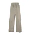 Peserico Trousers In Lightweight Technical Cotton Canvas In Nude