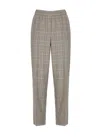 Peserico Trousers With Bright Light Point Details In Brown