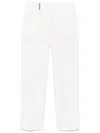 Peserico Cotton Cargo Trousers In White