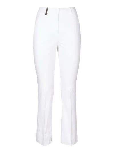 Peserico Trousers In White