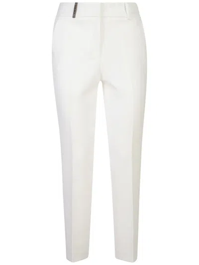 Peserico Trousers In White