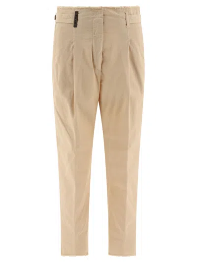 PESERICO PESERICO TROUSERS WITH FRINGED DETAILS