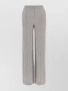 Peserico Trousers Wool Silk Elastic Waistband In Gray