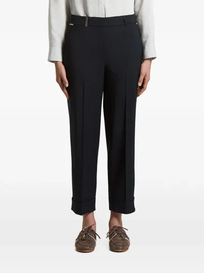 Peserico Woman Pants In Tropical Bi Stretch Worsted Wool In Yellow
