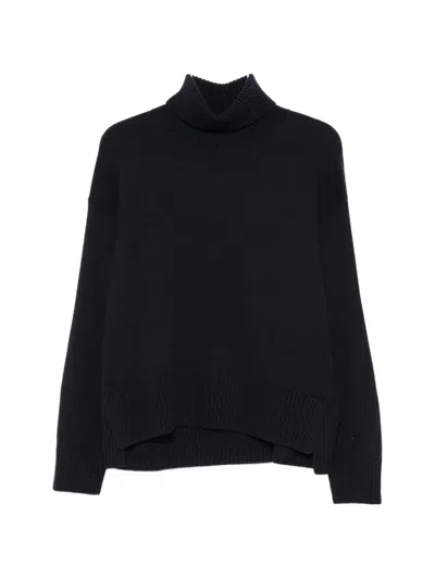 Peserico Turtleneck Embellished Sweater In Black