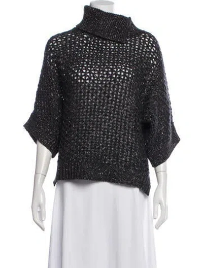 Pre-owned Peserico Turtleneck Sweater In Grey