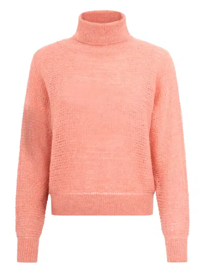 Peserico Turtleneck Sweater In Pink