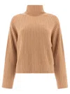 Shop Peserico Sweater With Lurex Details In Brown