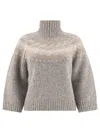 PESERICO PESERICO TURTLENECK SWEATER WITH SEQUINS