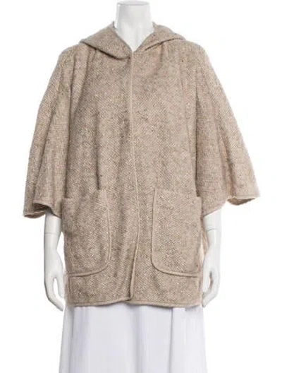 Pre-owned Peserico Tweed Pattern Jacket In Neutral
