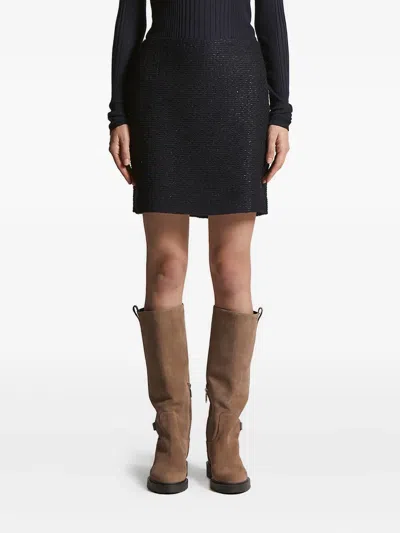 Peserico Tweed Skirt In Blue