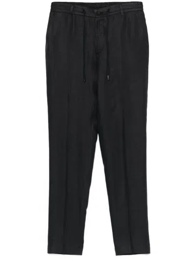 Peserico Twill Trousers In Blue