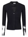 Peserico V-neck Cardigan In Black