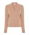 Peserico Metallic-threading Jumper In Nude