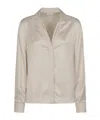 Peserico Studded-trim Shirt In Neutral