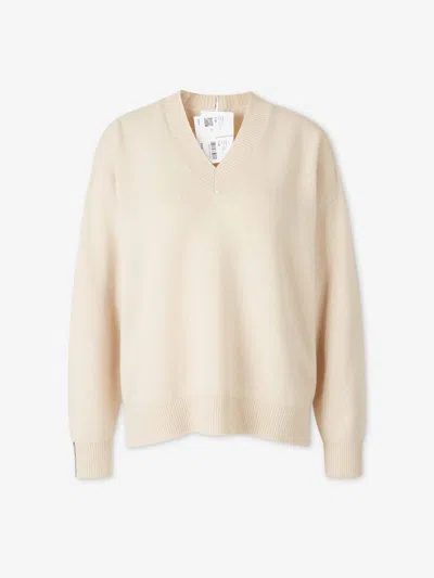 Peserico V-neck Sweater In Neutral