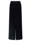 Peserico Soft Touch Velvet Trousers Featuring Pockets In Black