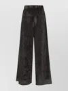 Peserico Velvet Trousers Elastic Waistband In Black