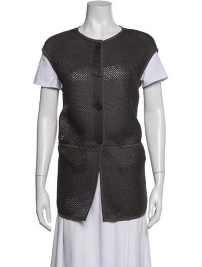 Pre-owned Peserico Vest In Brown