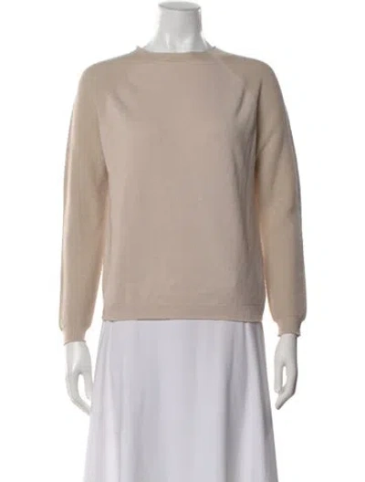 Pre-owned Peserico Virgin Wool Bateau Neckline Sweater In Brown
