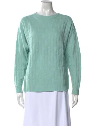Pre-owned Peserico Virgin Wool Crew Neck Sweater In Green