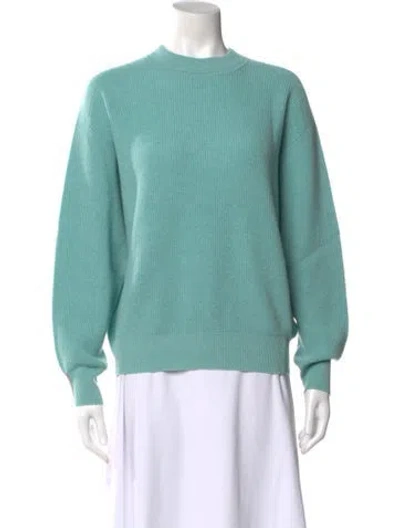 Pre-owned Peserico Virgin Wool Crew Neck Sweater W/ Tags In Green