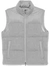 Peserico Virgin-wool Gilet In Grey