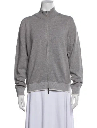 Pre-owned Peserico Virgin Wool Jacket In Grey