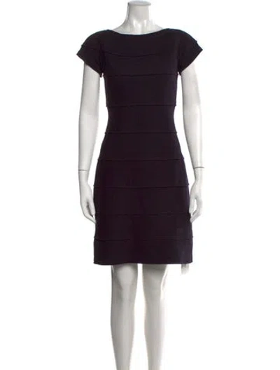 Pre-owned Peserico Virgin Wool Knee-length Dress In Black