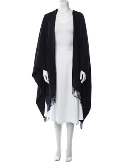 Pre-owned Peserico Virgin Wool Open Front Sweater In Multi