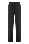 Peserico Straight-leg Casual Pants In Black