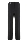 Peserico Straight-leg Casual Pants In Black
