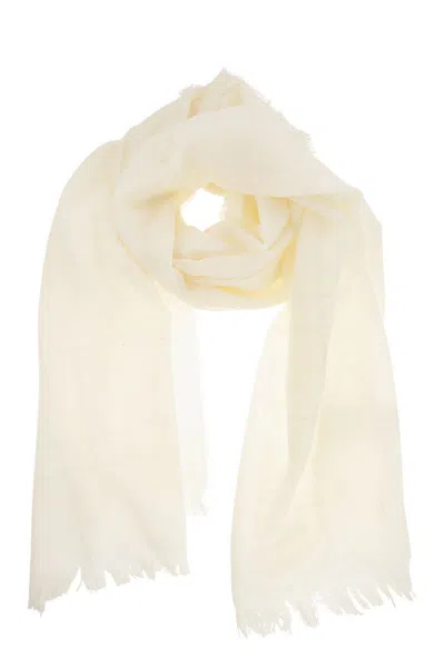 Peserico Virgin Wool Scarf In Neutral
