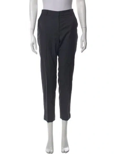 Pre-owned Peserico Virgin Wool Straight Leg Pants In Gray
